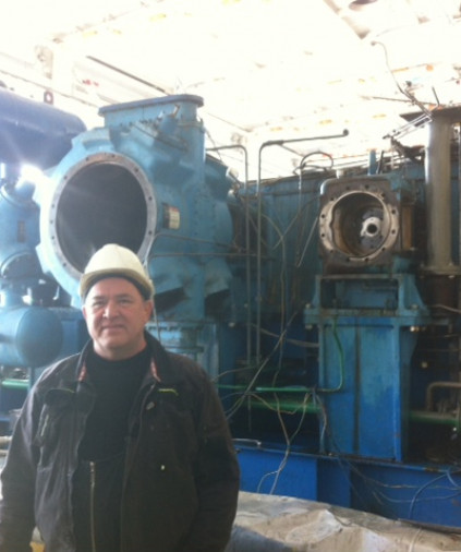 Maintenance of compressors at the Minnibaevsky GPP